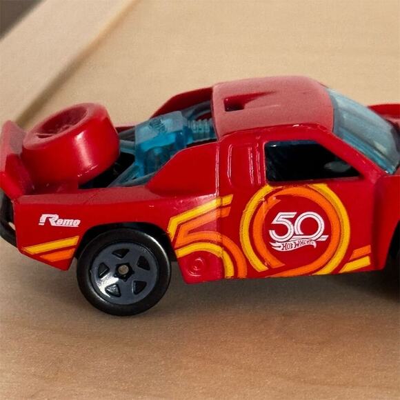 Hot Wheels 50th Anniversary Off Track Red Truck Limited Edition - Picture 4 of 6